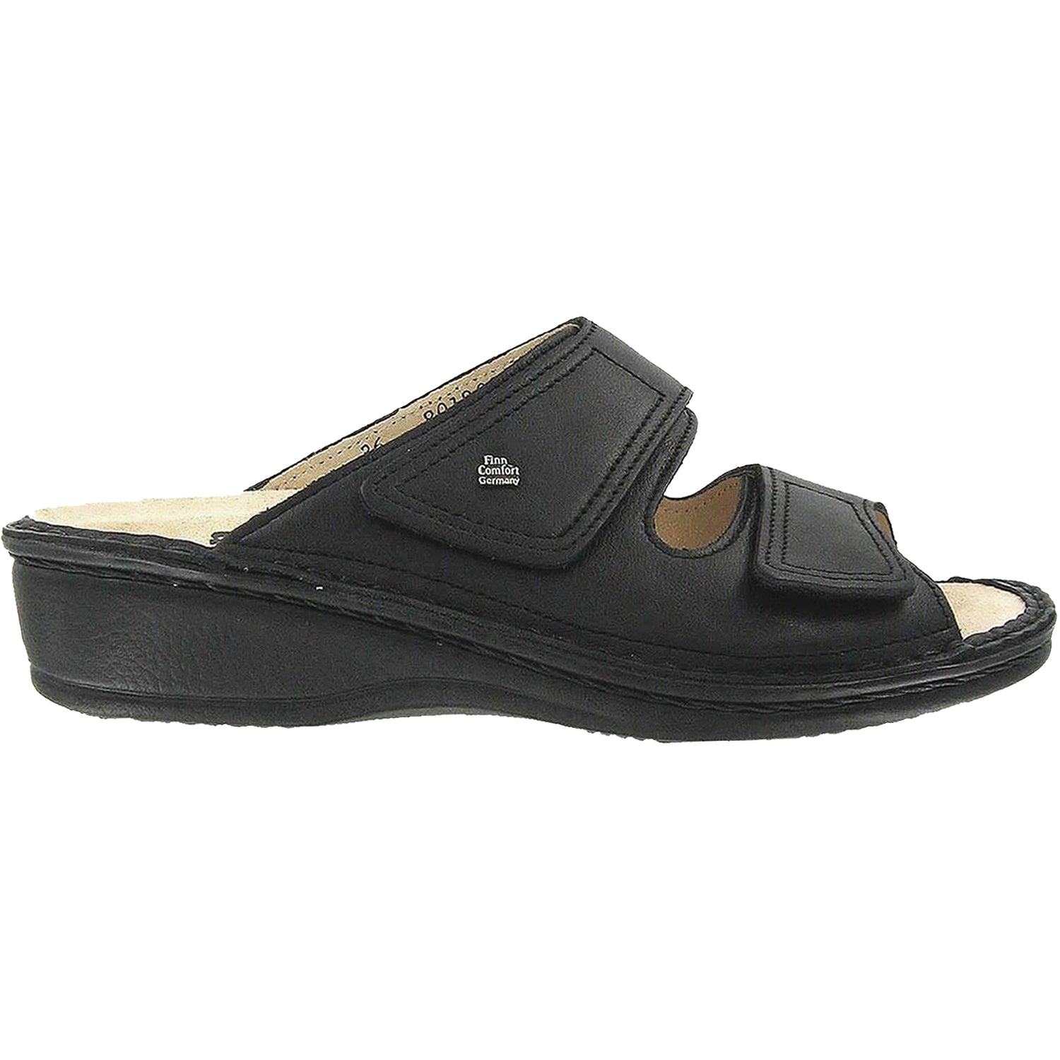 Womens Finn comfort Women's Finn Comfort Jamaica Soft Black Nappa Leather Black Nappa Leather