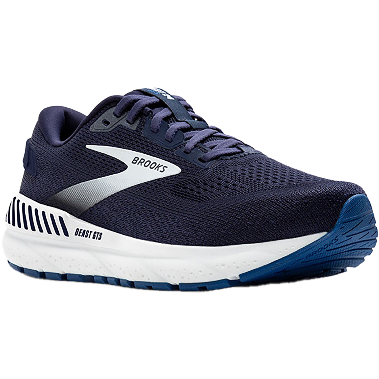 Mens Brooks Men's Brooks Beast GTS 24 Peacoat/True Navy/White Mesh (Stability Support) Peacoat/True Navy/White Mesh
