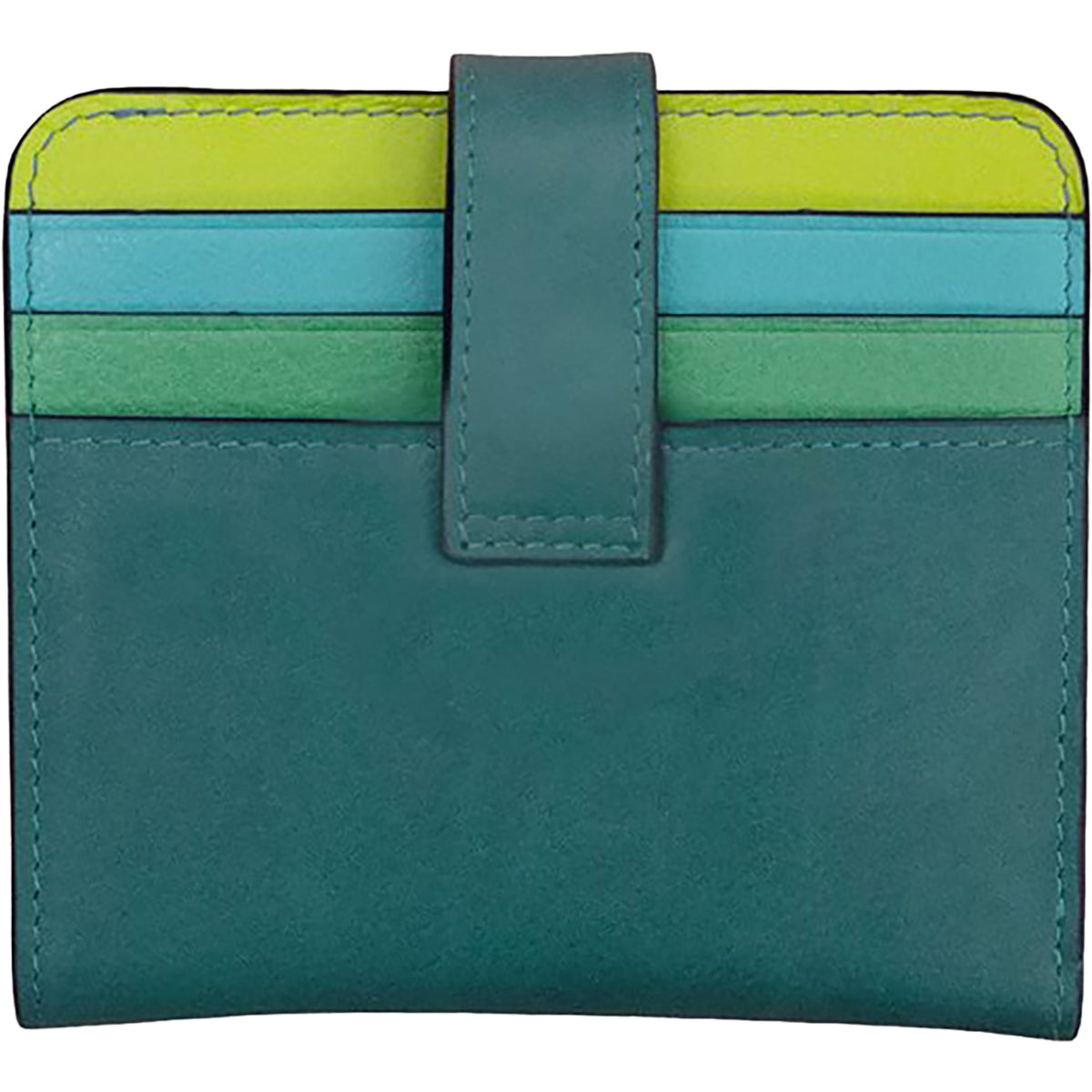 ili New York Bi-Fold Credit Card Wallet Serenity Multi Leather