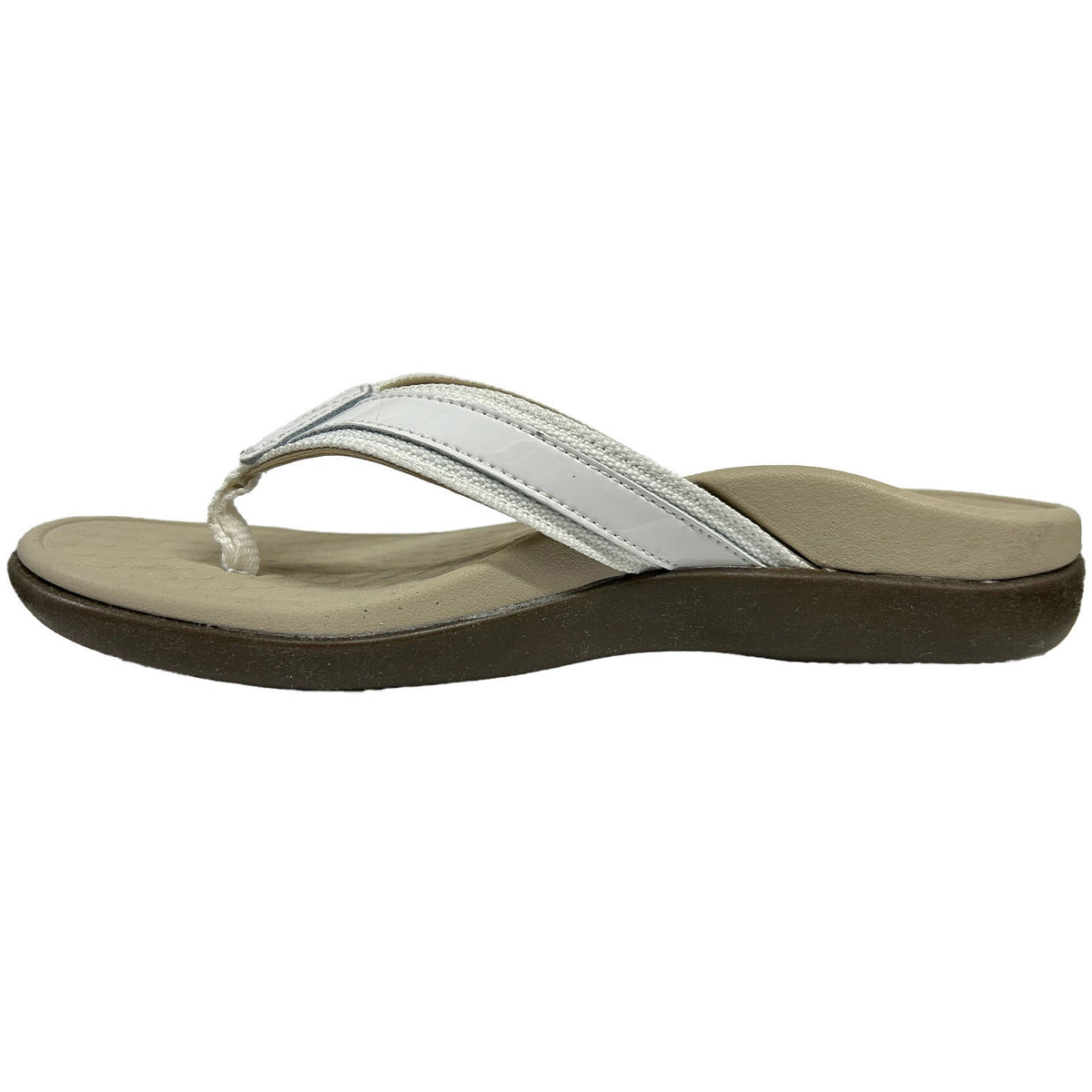 Vionic Tide II Women's Toe Post Sandals White Leather – Footwear etc.