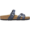 Womens Birkenstock Women's Birkenstock Franca Braid Navy Oiled Leather Navy Oiled Leather