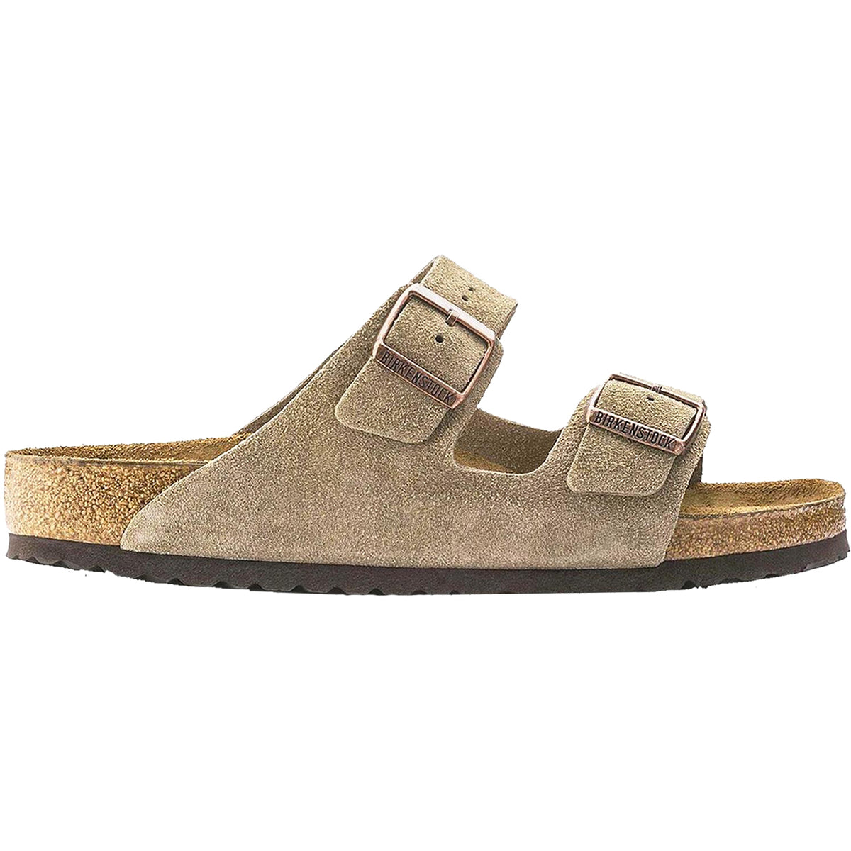 Birkenstock Arizona Soft Footbed Unisex Sandals Taupe Suede  display picture 1