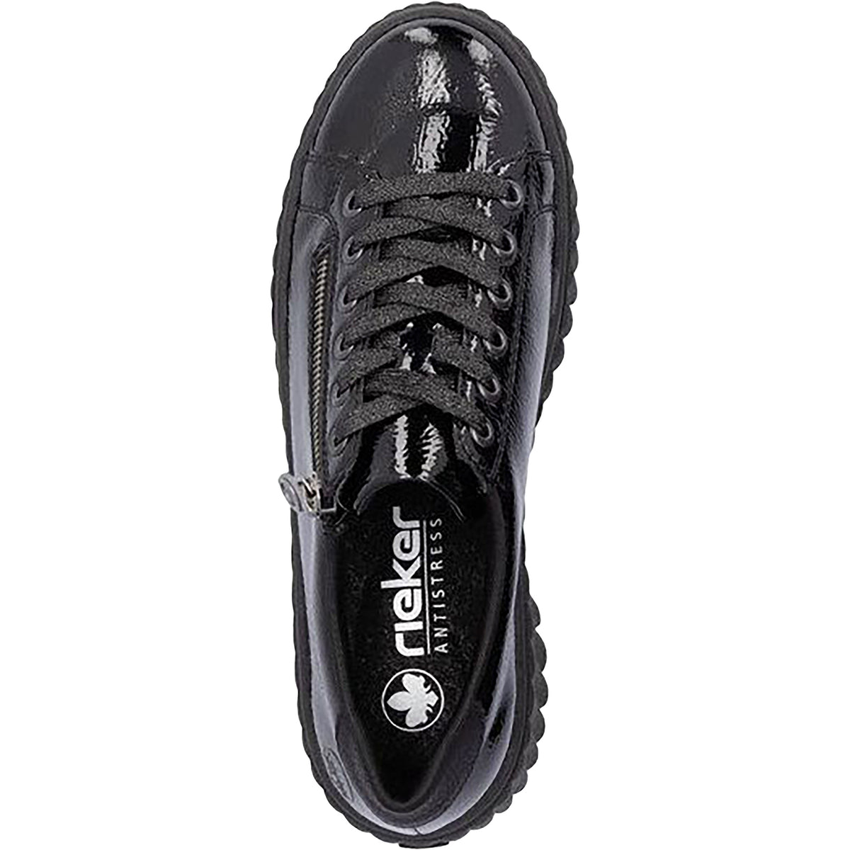 Women's Rieker N2501-00 Nero/Schwarz/Black Crashlack Patent