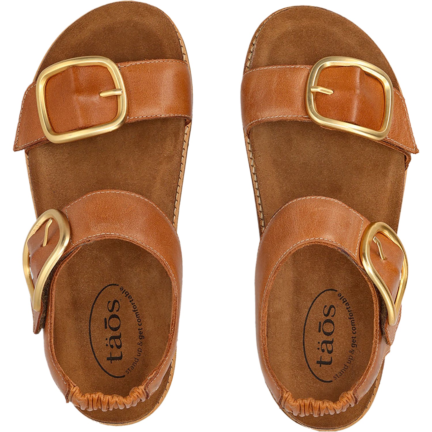 Womens Taos Women's Taos On The Double Caramel Leather Caramel Leather