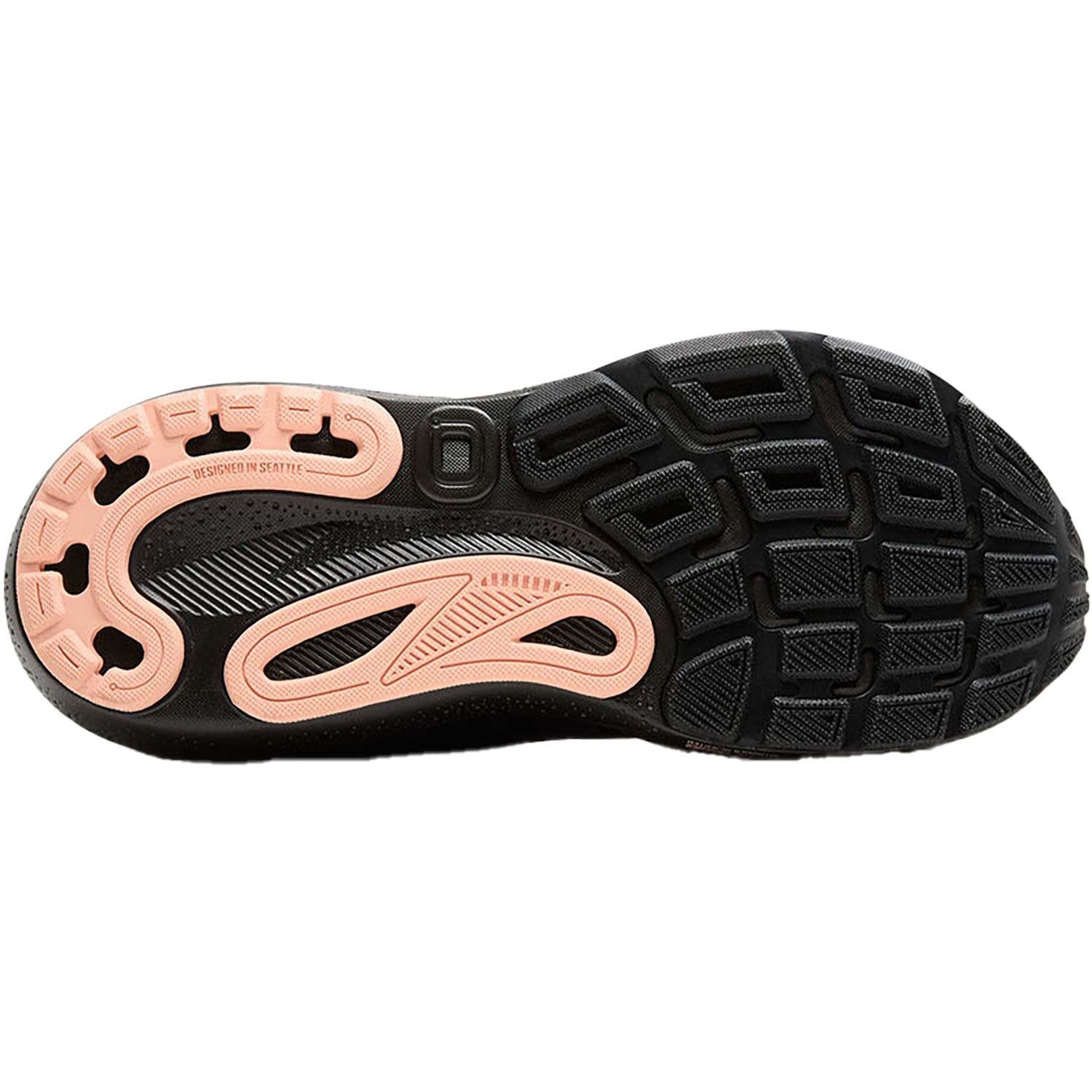 Womens Brooks Women's Brooks Adrenaline GTS 24 Stability Black/Peacoat/Peach Mesh (Stability Support) Black/Peacoat/Peach Mesh