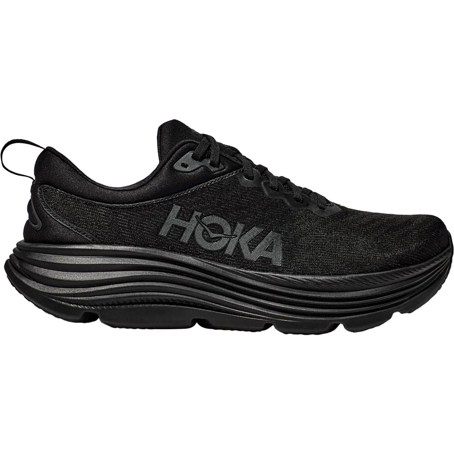 Womens Hoka one one Women's Hoka Gaviota 5 Black/Black Mesh (Stability Support) Black/Black Mesh