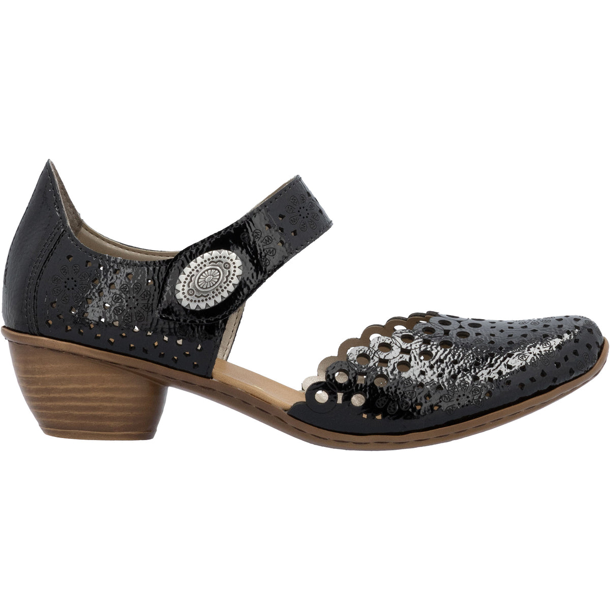 Rieker 43753-02 Mirjam 53 Women's Dressy Mary Janes Nero/Black