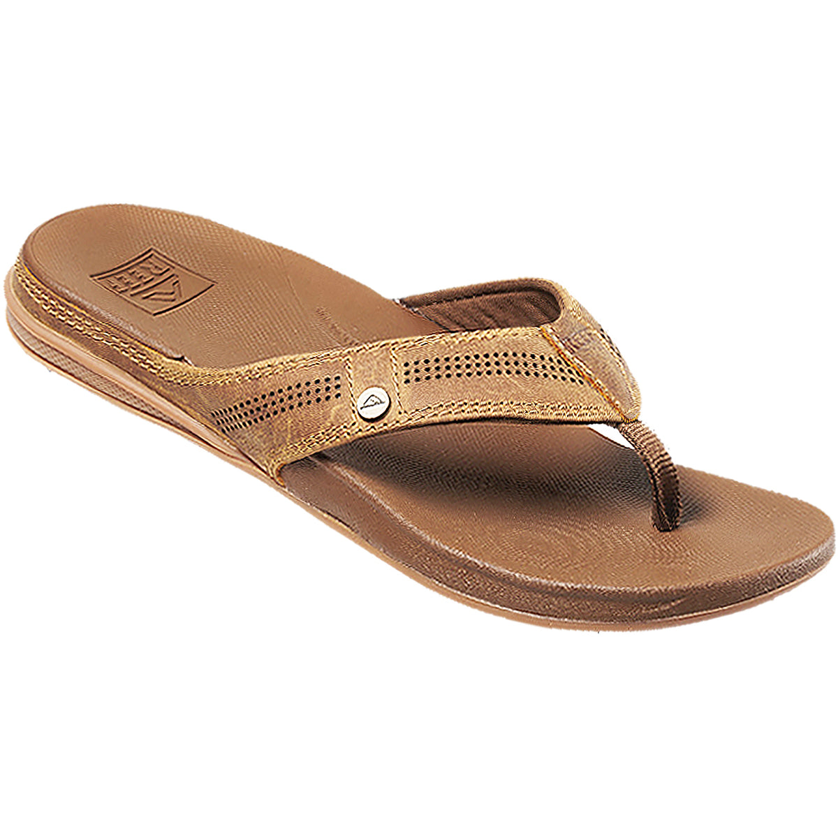 Reef Men\'s Brown Leather Cushion Lux Thong Flip Flops US 8 EU 40 Reef Cushion Lux Men main image 2