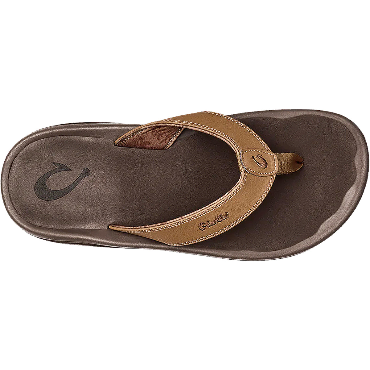 Men Dark Brown Java Resistant Flip Flops Arch Support Comfort Beach Sandal Shoes 5 Best Leather Beach Sandals for Arch Support – OluKai main image 3