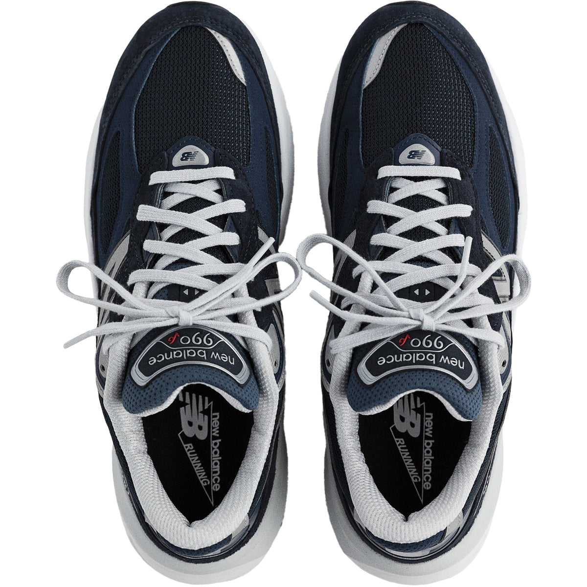 New Balance W990NV6 - Made in USA Women's Running Shoes Navy/White