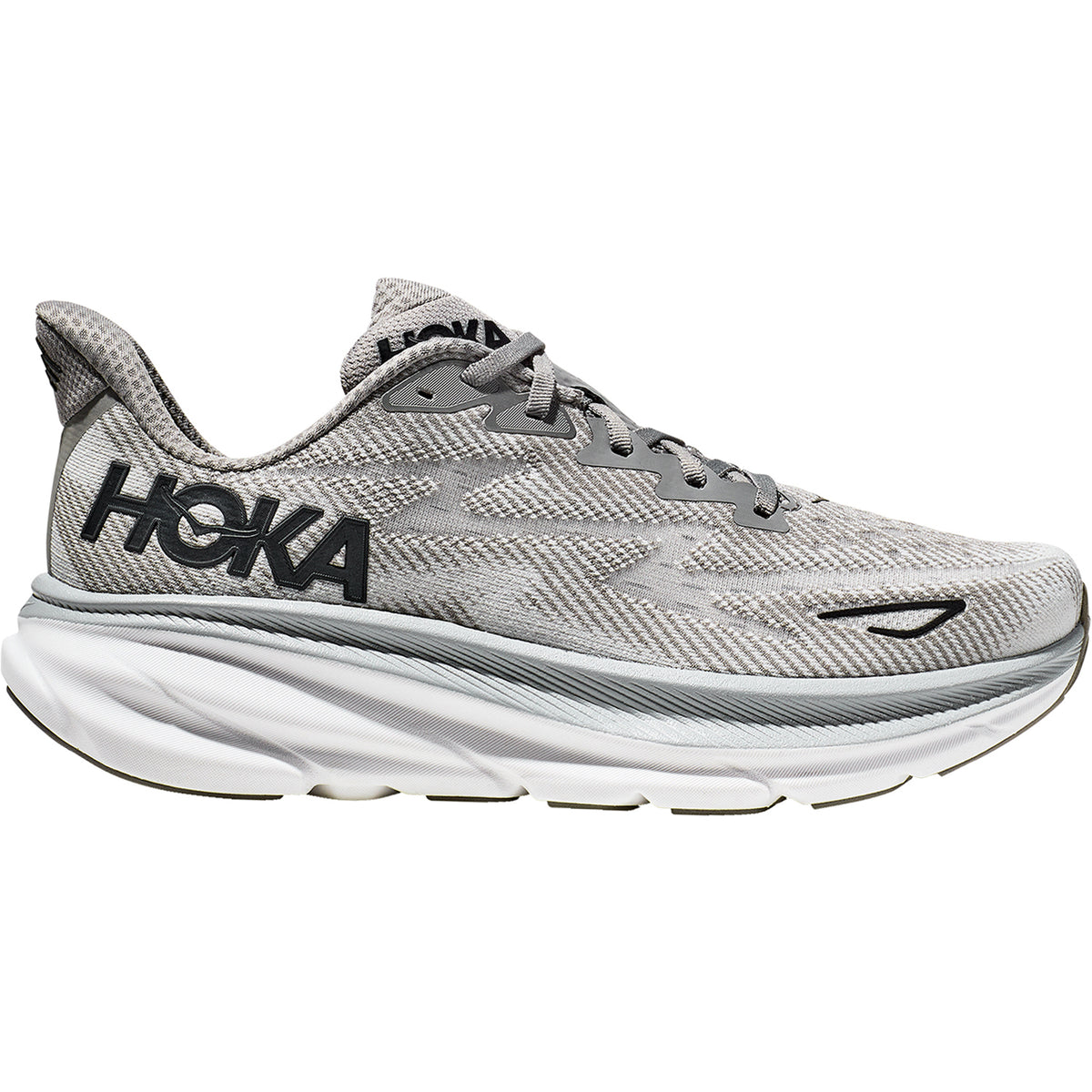 Men's Hoka Clifton 9 Harbor Mist/Black Mesh (Neutral Support