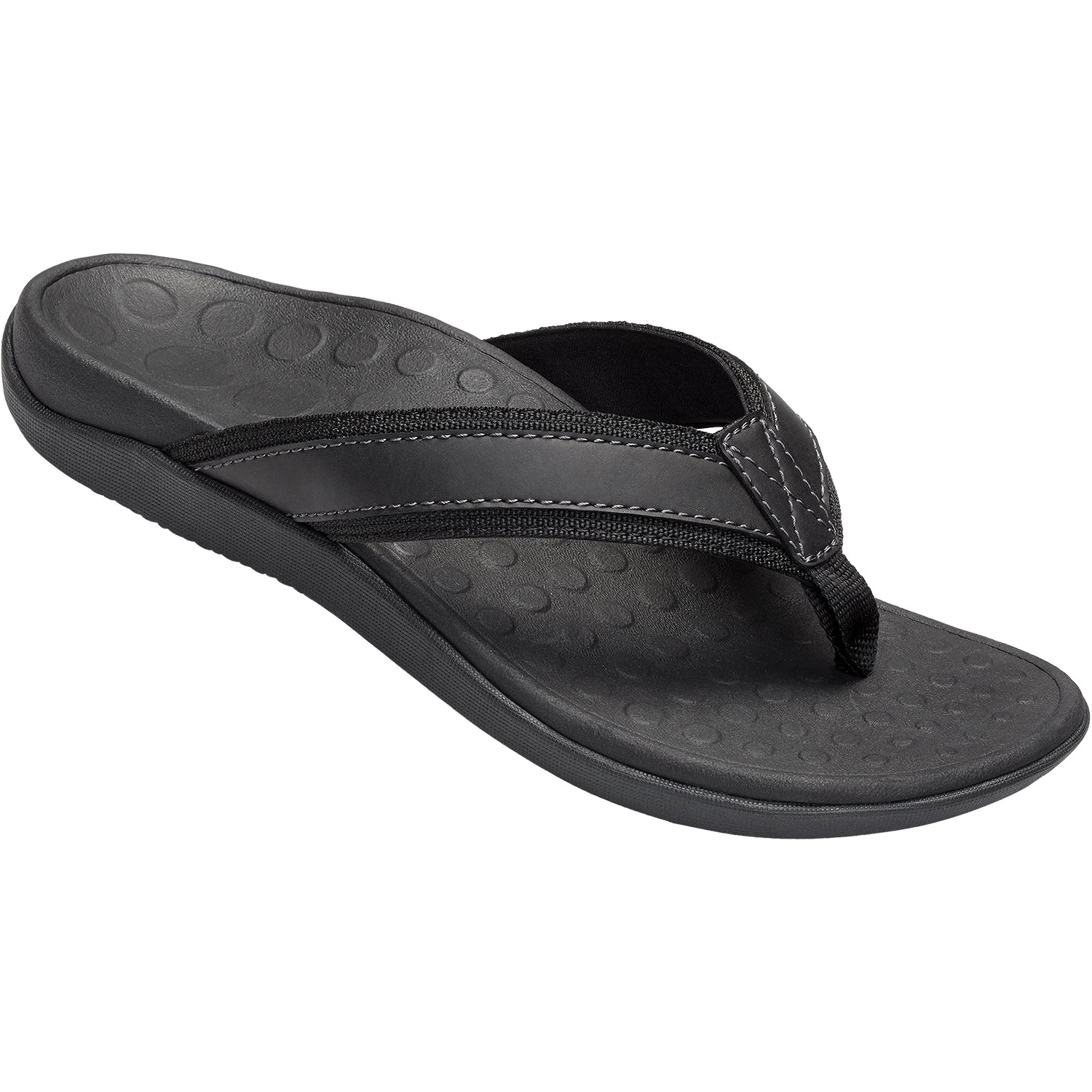 Mens Vionic Men's Vionic Tide Black Leather Black Leather