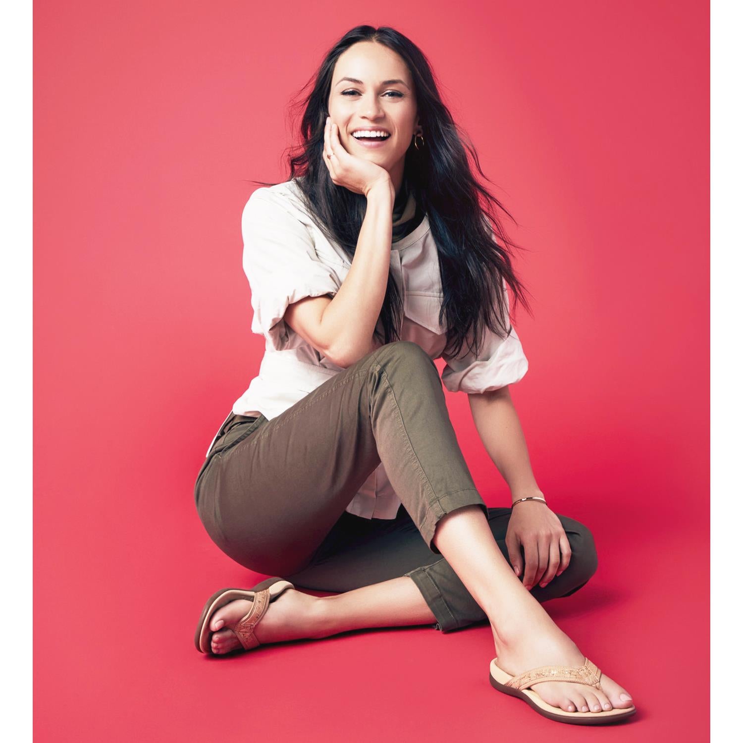 Womens Vionic Women's Vionic Tide II Black Patent Leather Black Leather