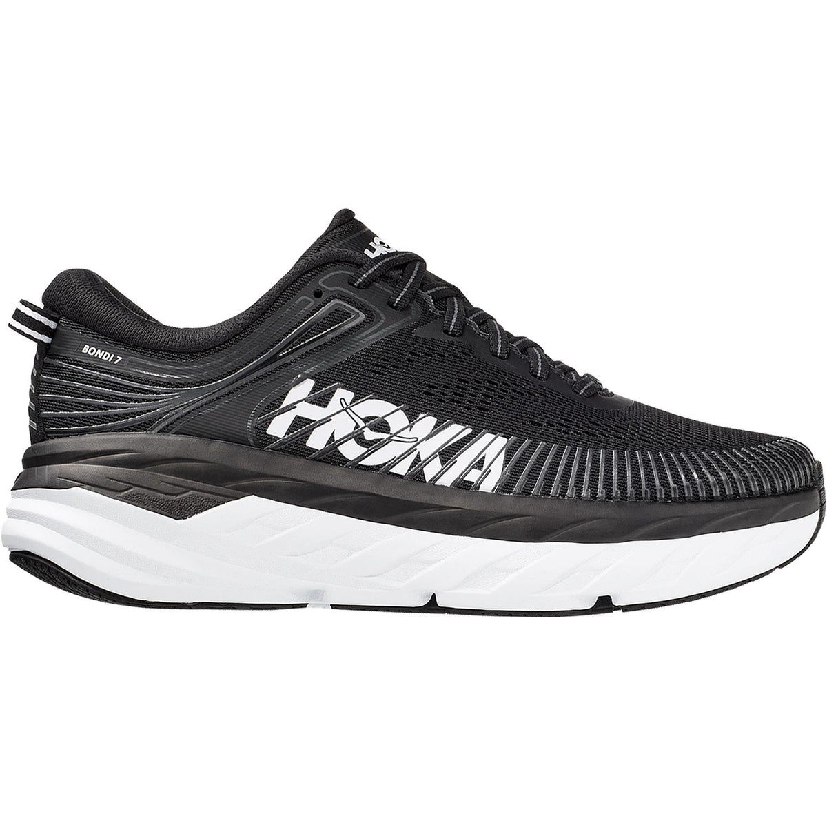 Women's Hoka One One Bondi 7 Black/White Mesh – Footwear etc.