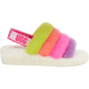 Womens Ugg Women's UGG Fluff Yeah Slide White Multi Sheepskin White Multi Sheepskin