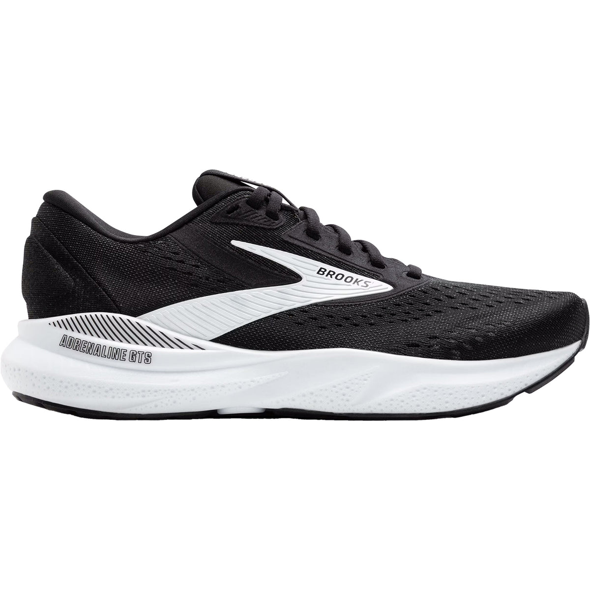 Brooks Size 12 Adrenaline GTS 23 Lightweight Zebra Black White Running Shoe Brooks Men main image 2