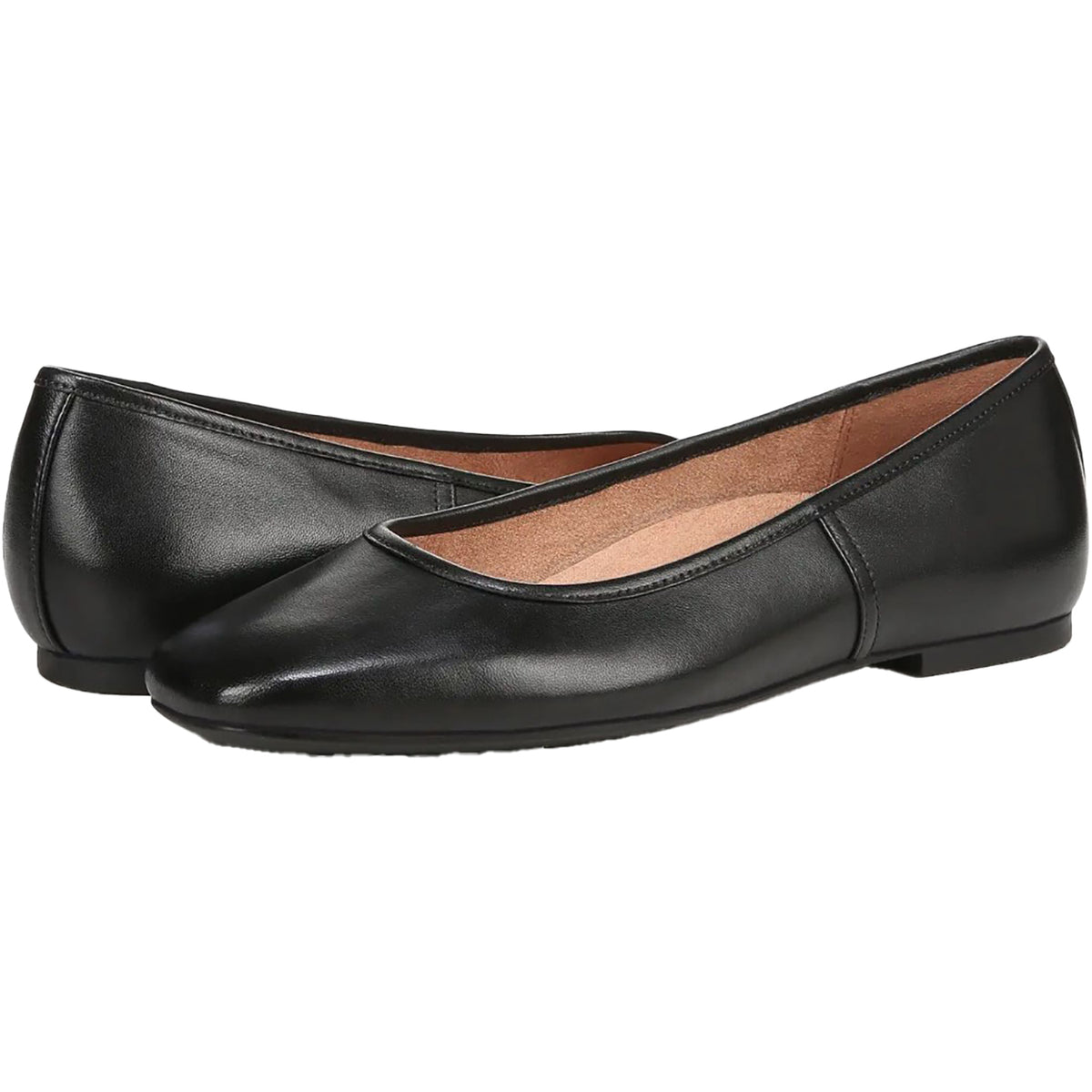 Vionic Orinda Women's Ballerina Flats Black Leather – Footwear etc.