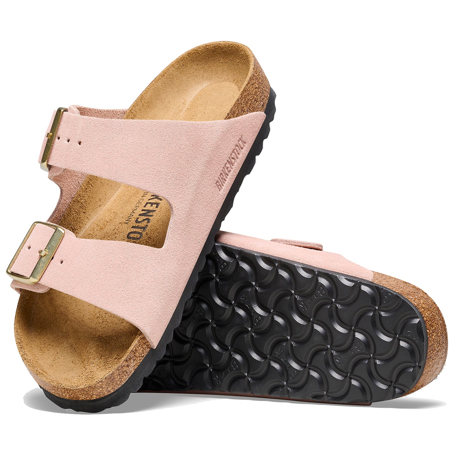 Womens Birkenstock Women's Birkenstock Arizona Light Rose Suede Light Rose Suede