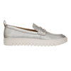 Womens Vionic Women's Vionic Uptown Loafer Silver Metallic Leather Silver Metallic Leather