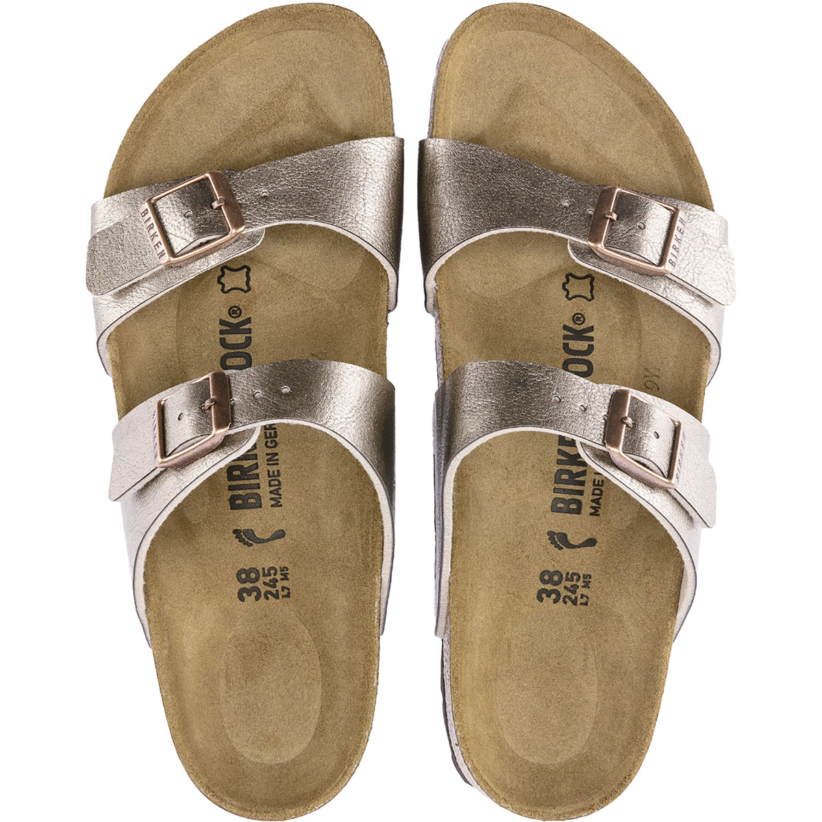 Women's Birkenstock Sydney Graceful Taupe Birko-Flor – Footwear