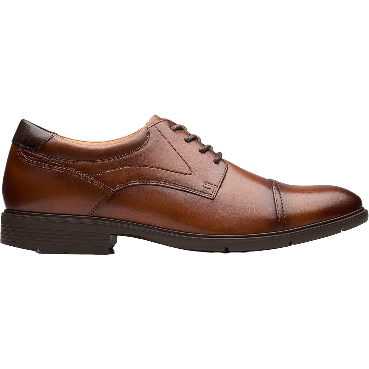 clarks leather dress shoes Eldredge Cap Men's Dark Tan 8 / Medium Size:UK XS (In-Rental) earlybirdbfcm2025 together and confident Fancy Ways to Wear