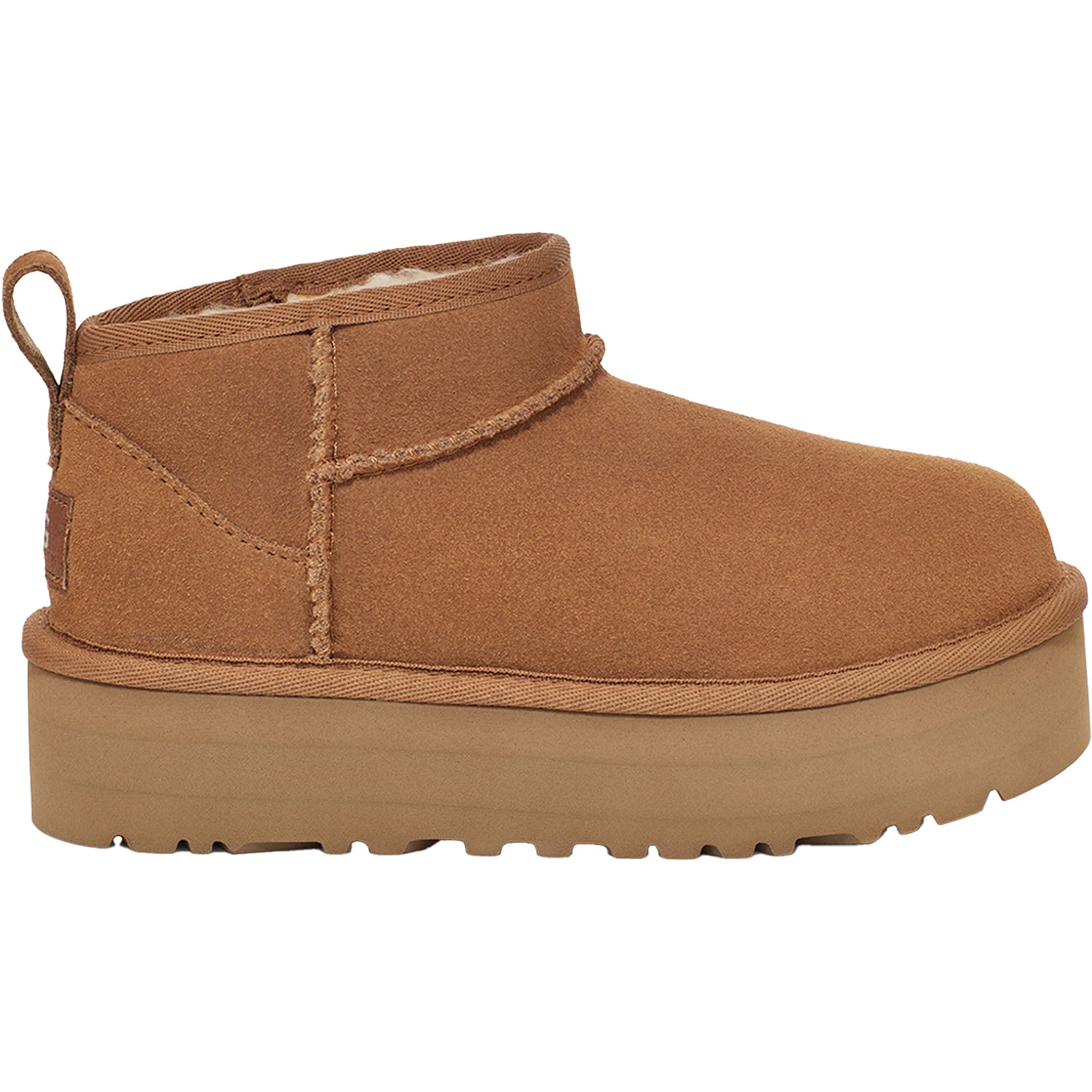 Kids Ugg Kids' UGG Classic Ultra Mini Platform Chestnut Sheepskin Chestnut Sheepskin