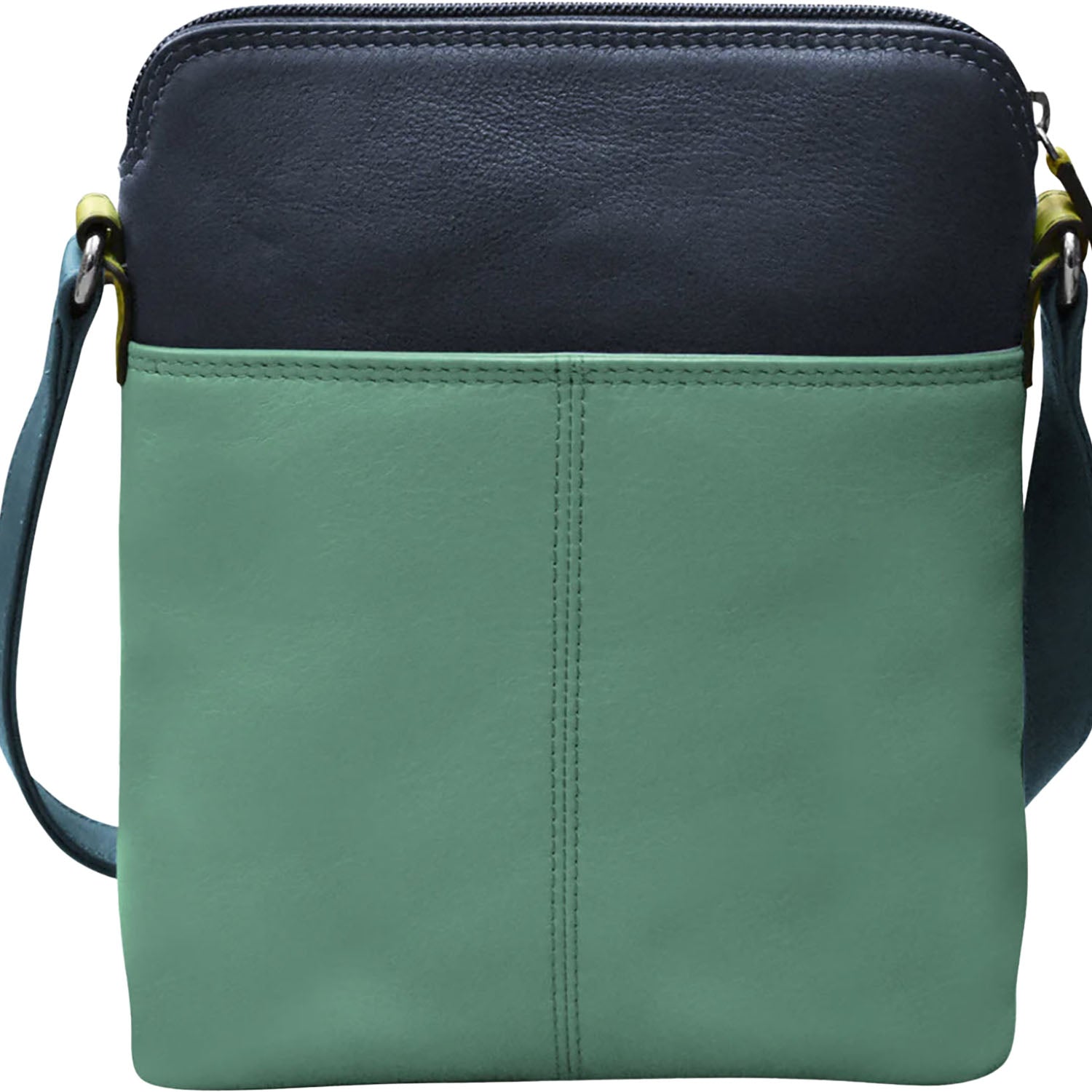 Womens Ili new york ili New York Small Crossbody Organizer Serenity Multi Leather Serenity Multi