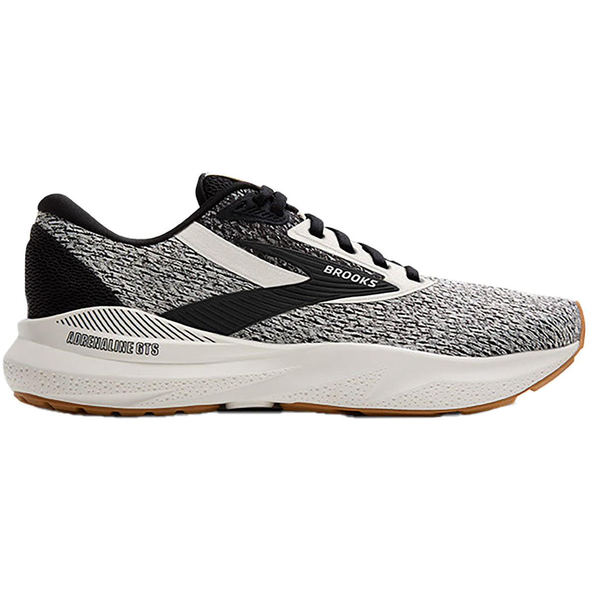 Brooks Men’s Adrenaline GTS 24 Running Sneakers EUC Brooks Adrenaline GTS 24 White - Black - Pelican – Fit2Run main image 3