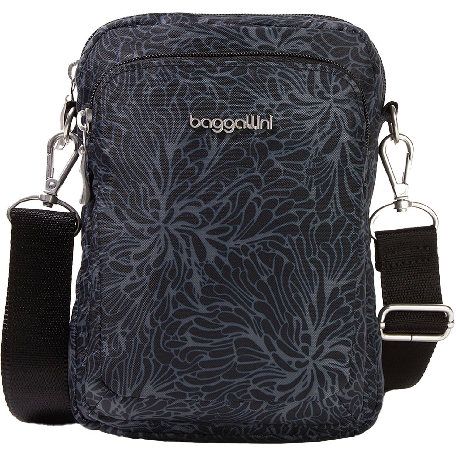 Womens Baggallini Baggallini Modern Everywhere Explorer Crossbody Midnight Blossom Midnight Blossom