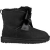 Womens Ugg Women's UGG Gita Bow Mini Black Suede Black Suede