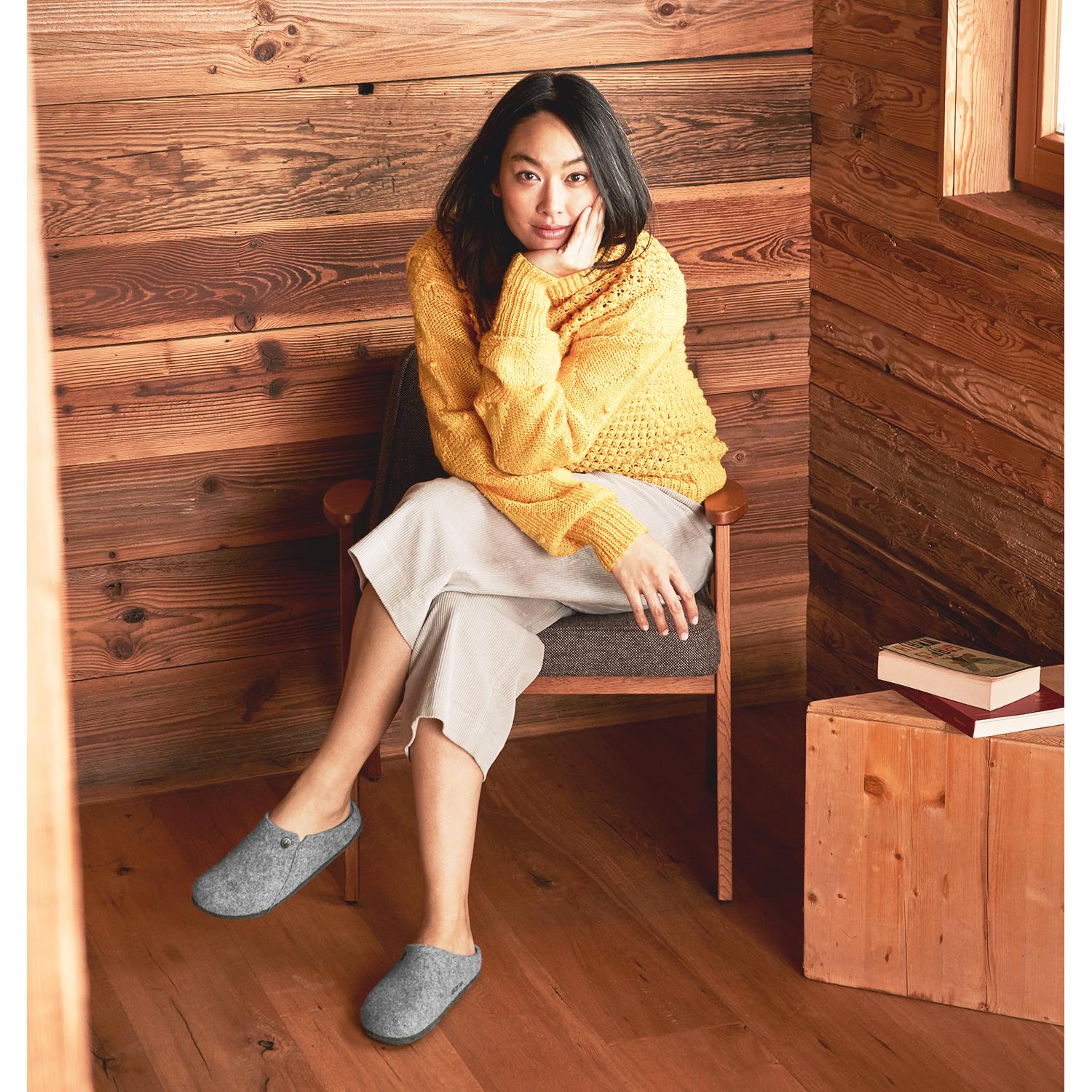 Unisex Birkenstock Women's Birkenstock Zermatt Shearling Light Grey Wool Light Grey Wool