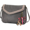 Unisex Chala Chala Braided Boho Crossbody Mini Keychain Dragonfly Pink Gray Gray