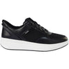 Womens Kizik Women's Kizik Brisbane Black Leather Black Leather
