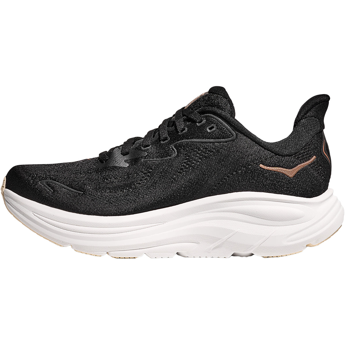 Hoka Clifton 10 Women's Athletic Shoes Black/Rose Gold (Neutral