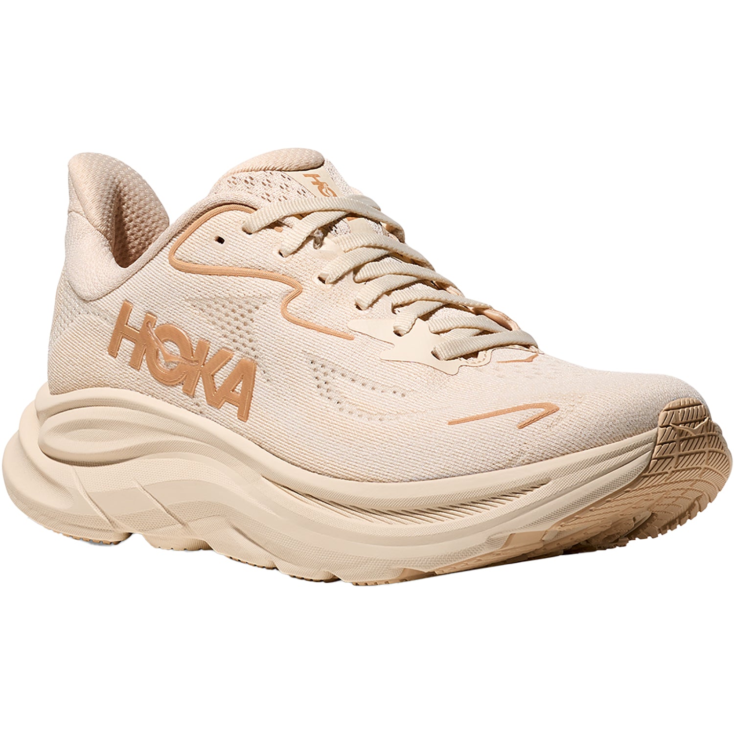 Womens Hoka one one Women's Hoka Clifton 10 Vanilla/Birch (Neutral Support) Vanilla/Birch