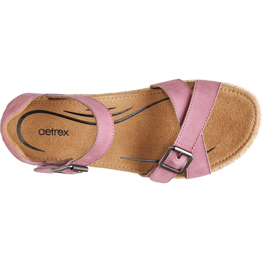 Womens Aetrex Women's Aetrex Paula Orchid Leather Orchid Leather