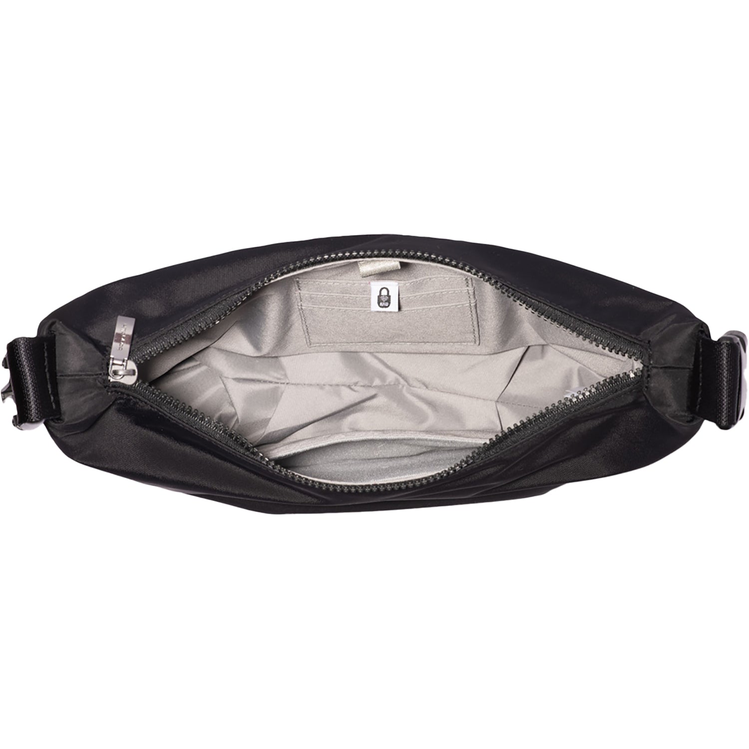 Womens Baggallini Baggallini Crescent Convertible Hobo Black Twill Black Twill