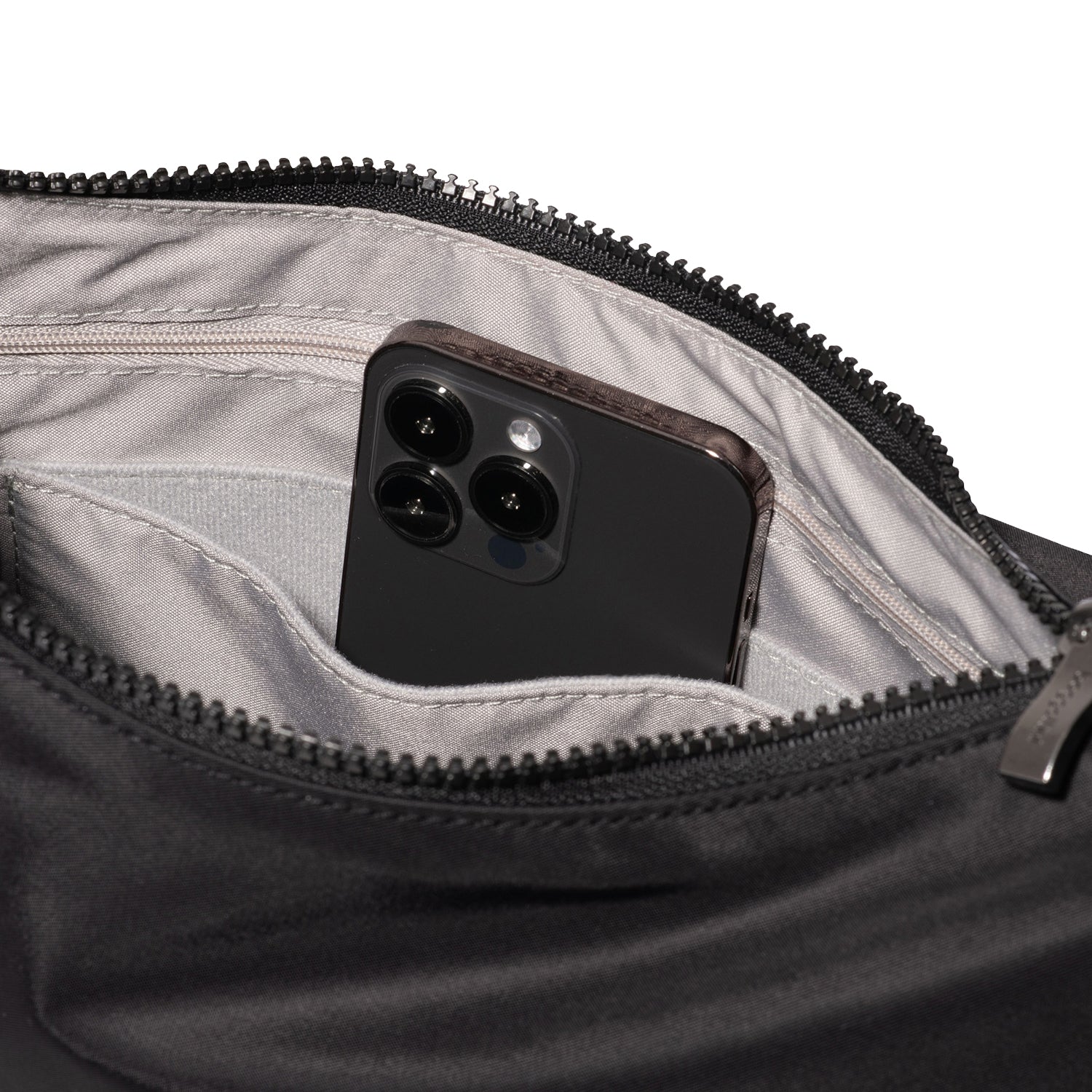Womens Baggallini Baggallini Crescent Convertible Hobo Black Twill Black Twill