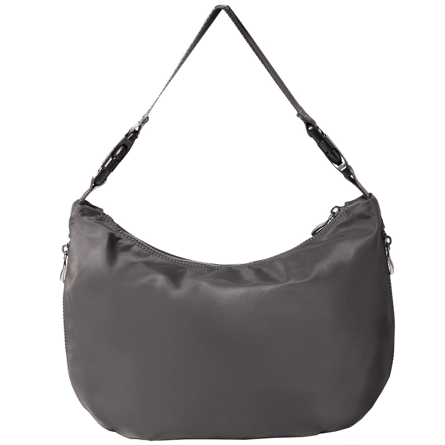 Womens Baggallini Baggallini Crescent Convertible Hobo Smoke Twill Smoke Twill