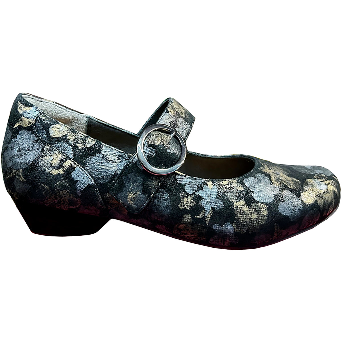 Ziera Candy Women's Dressy Mary Janes Black Metal Suede – Footwear