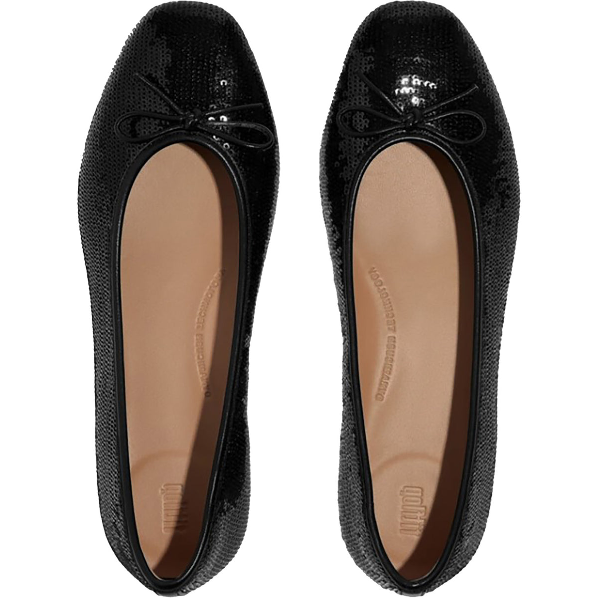FitFlop Ballerina Wedge Flats Women\'s 7.5 Black Knit Slip On Loafer Shoes Comfy Women main image 2