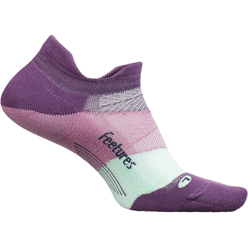 Women's Feetures Elite Light Cushion No Show Tab Socks Peak Purple