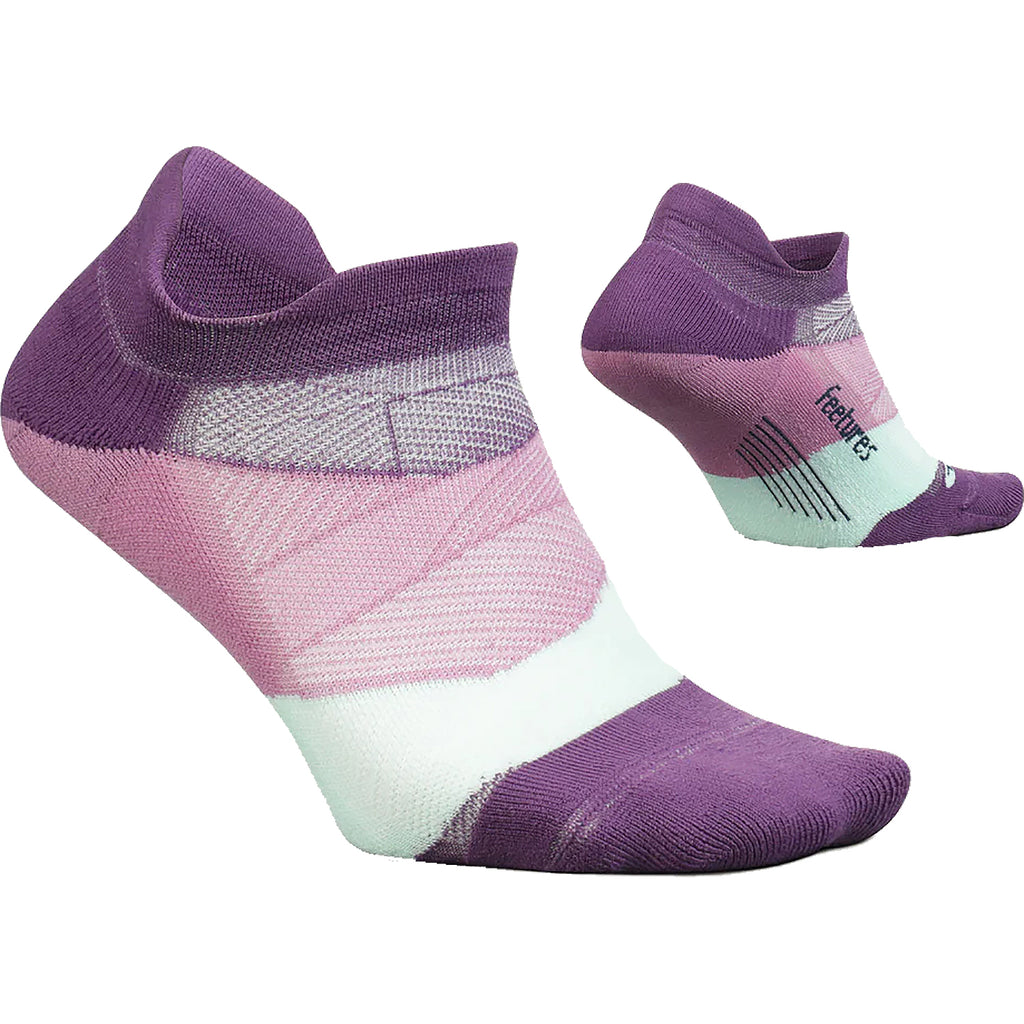 Womens Feetures Women's Feetures Elite Light Cushion No Show Tab Socks Peak Purple Peak Purple