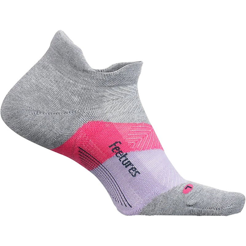 Women's Feetures Elite Max Cushion No Show Tab Socks Gradual Grey