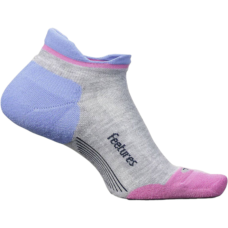 Unisex Feetures Elite Max Cushion No Show Tab Socks Cosmic Purple