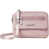 Womens Baggallini Baggallini Modern Everywhere Mini Blush Shimmer Nylon Blush Shimmer Nylon
