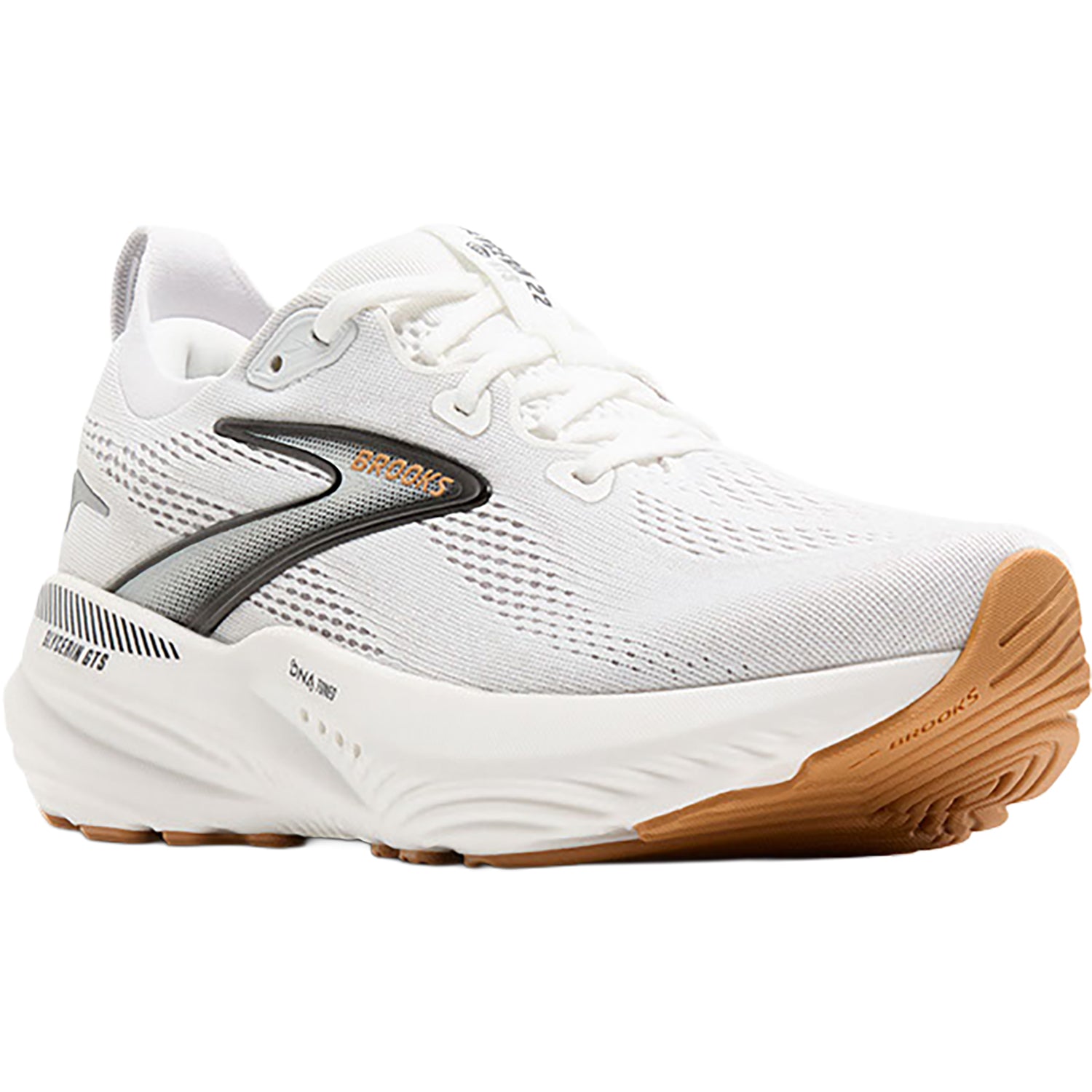 Womens Brooks Women's Brooks Glycerin GTS 22 White/Grey/Black (Neutral Support) (Stability Support) White/Grey/Black