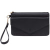 Womens Hobo Hobo Goldie Wristlet Black Pebbled Leather Black Pebbled Leather