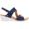 Womens Revere Women's Revere Grenada Blue French Leather Blue French Leather