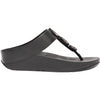 Womens Fit flop Women's FitFlop Halo Black Leather Black Leather